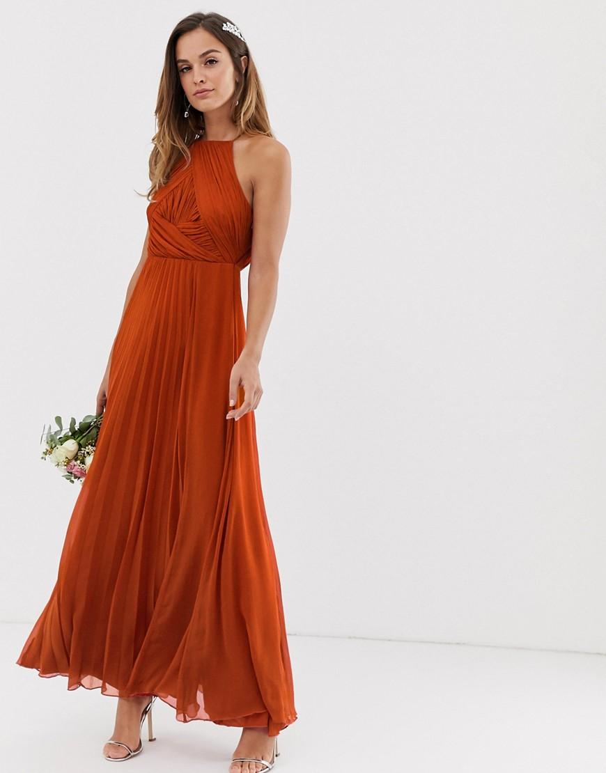 ASOS Bridesmaid Pinny Maxi Dress With 