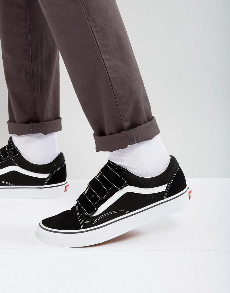Vans Skool Velcro Sneakers In Black Va3d29oiu Men -