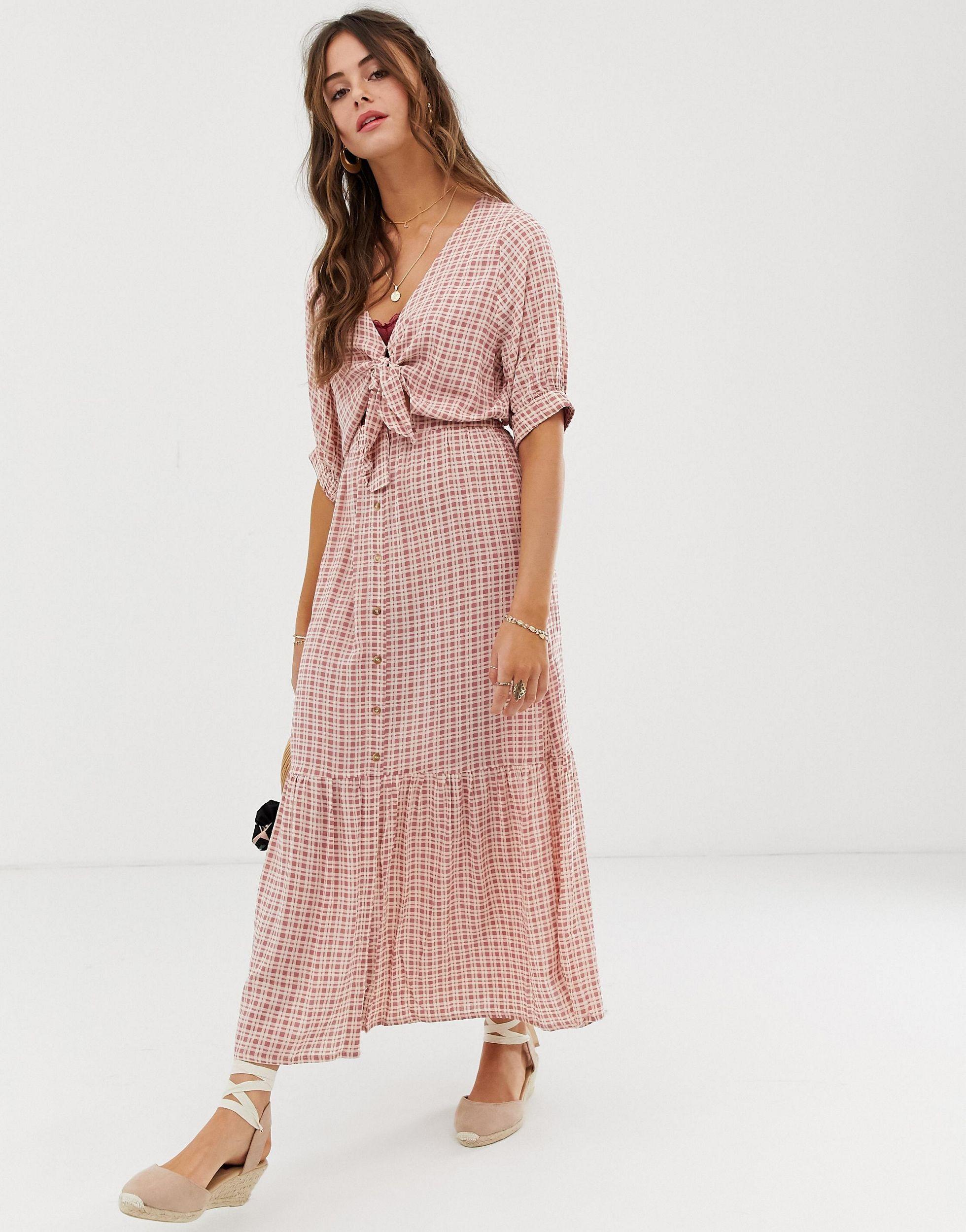 faithfull maple midi dress