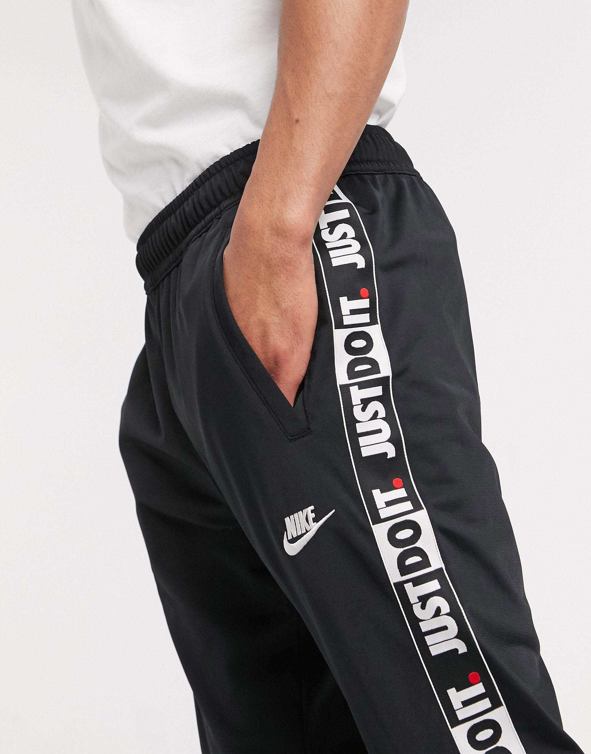 Nike – just do it – schmal zulaufende e jogginghose mit bündchen in Schwarz  für Herren | Lyst DE