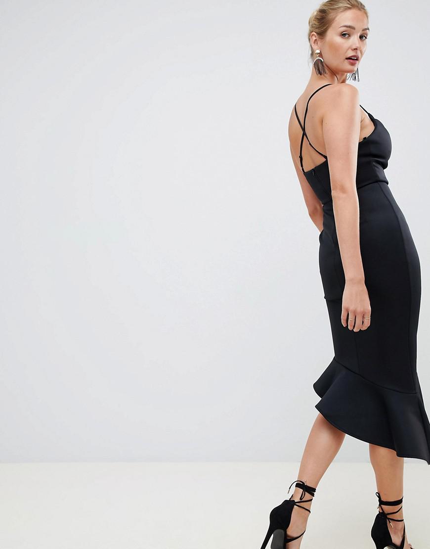 scuba cami pephem midi dress