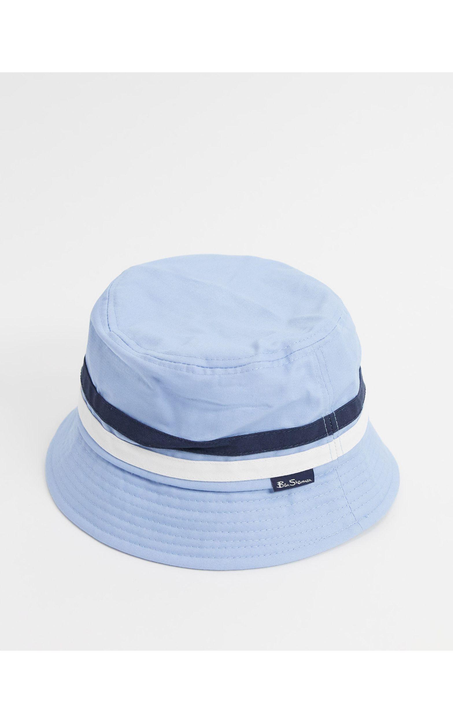 Ben Sherman Bucket Hat in Blue for Men 