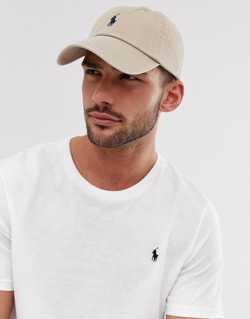 beige polo hat
