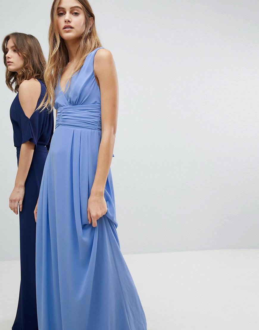 tfnc blue bridesmaid dress