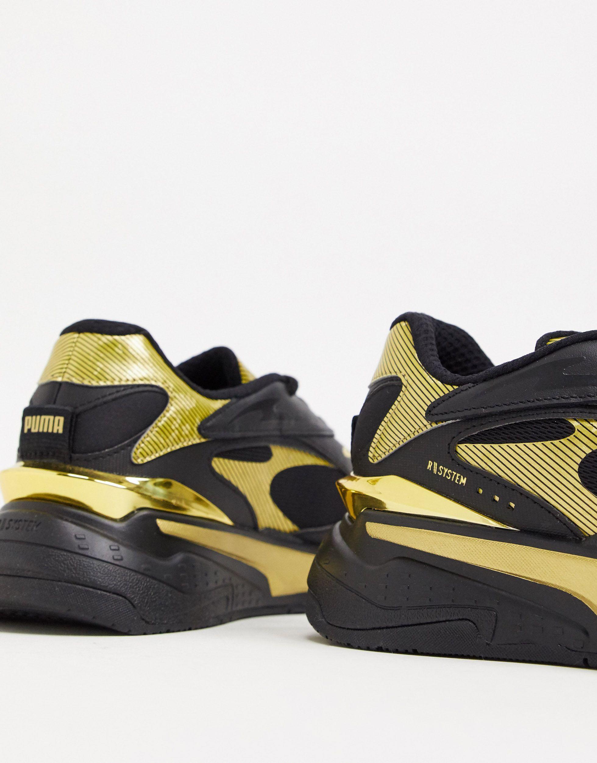 PUMA Rubber Rs Fast Metal Sneakers in Black for Men - Lyst