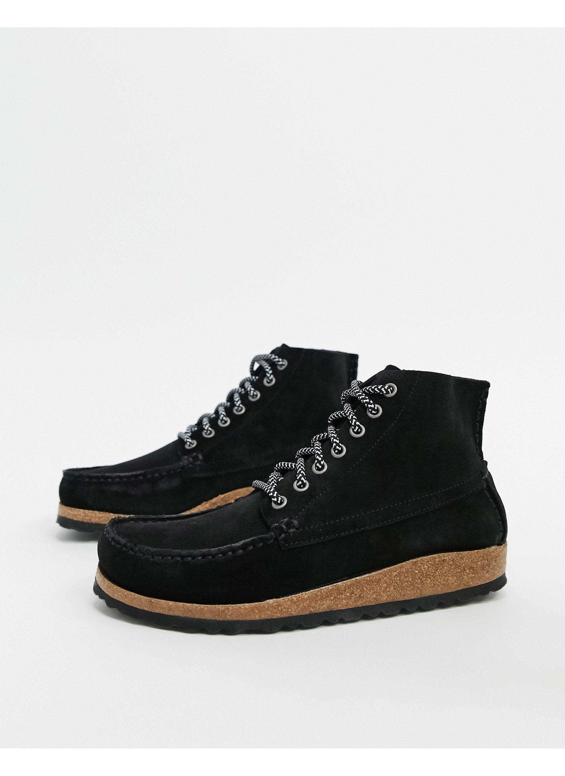 Botines negros planos Marton Birkenstock de Cuero de color Negro | Lyst