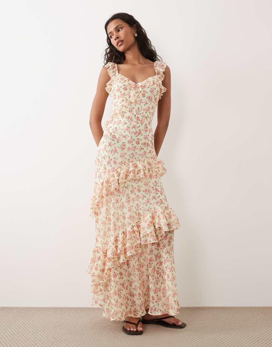 maxi dress runway SUNSET PLUNGE MAXI DRESS (RUNWAY)