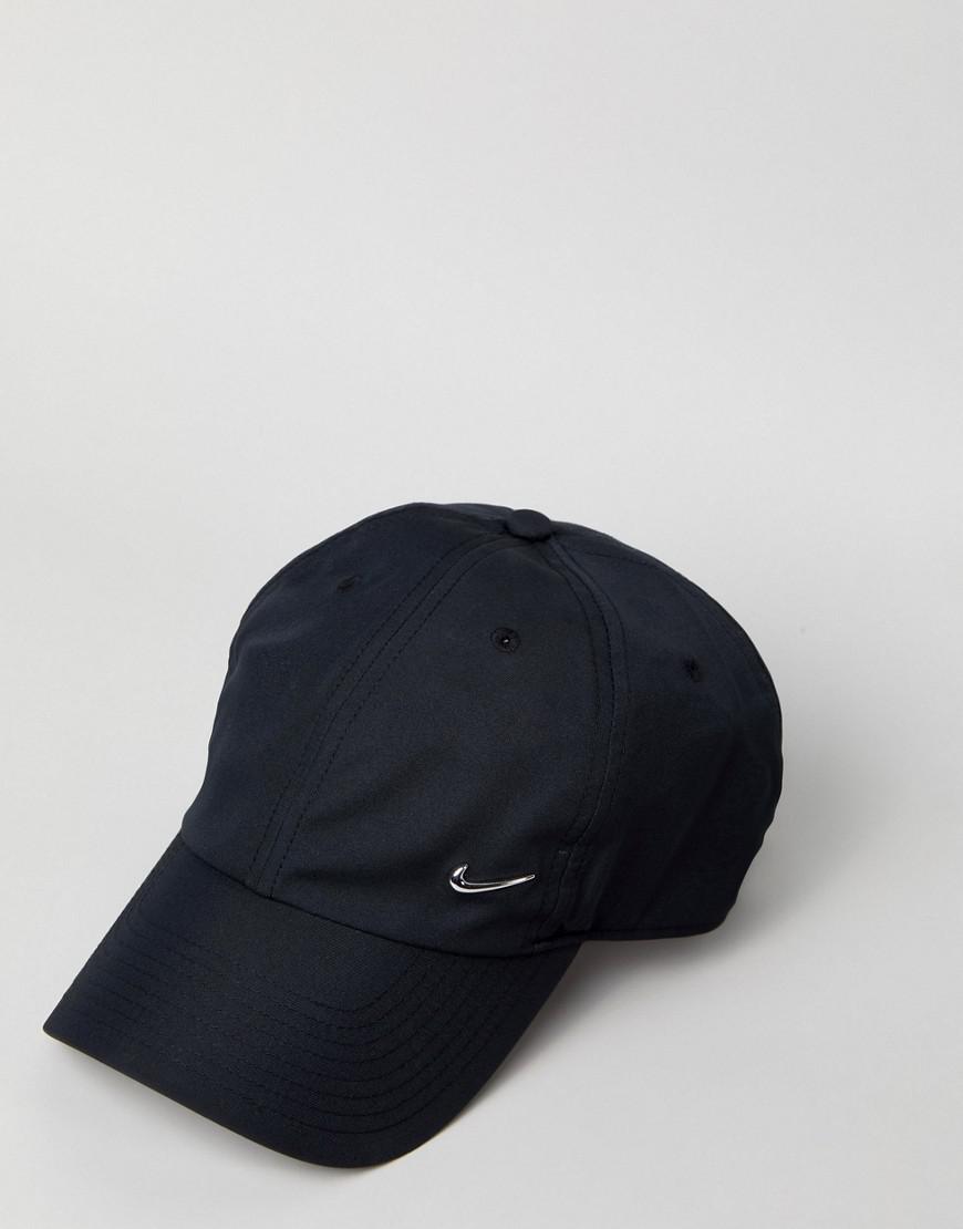 Nike Metal Swoosh Cap In Black 943092-010 for Men - Lyst