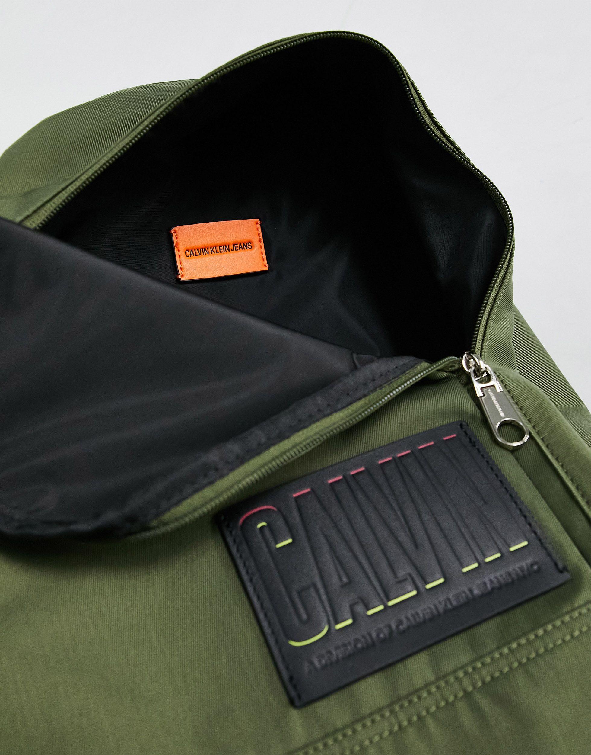 calvin klein green backpack
