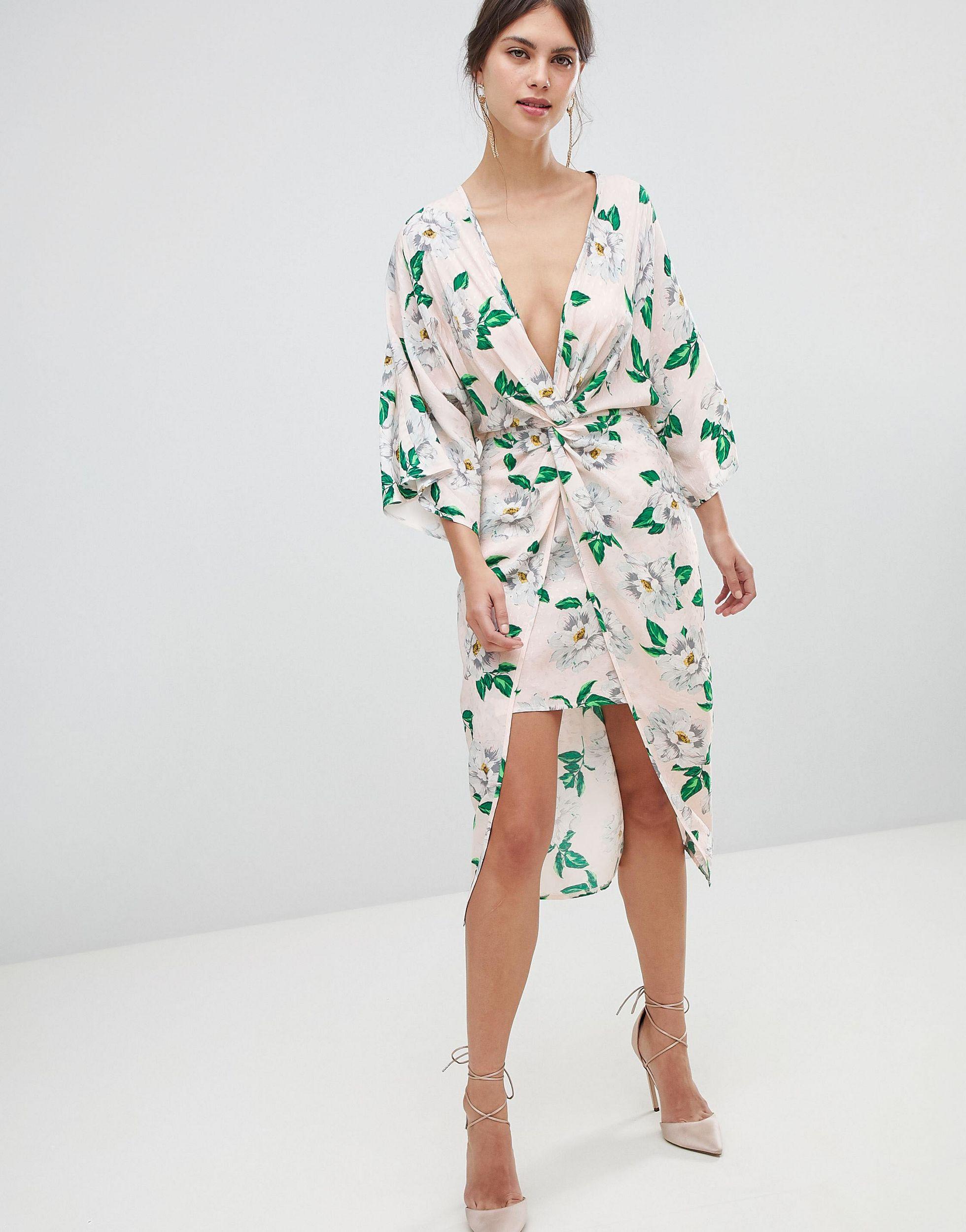 asos kimono midi dress