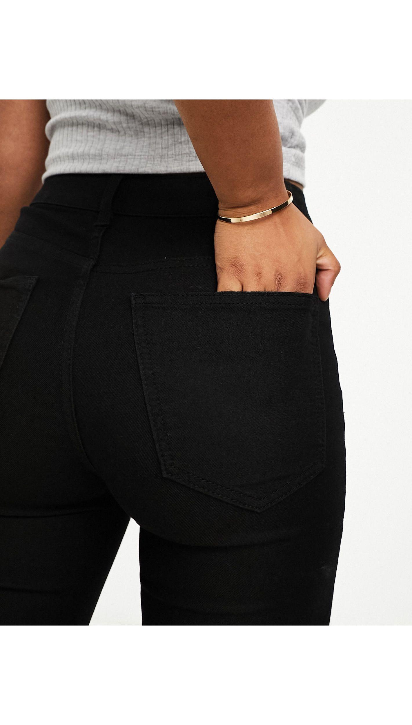 Vila Stretch Denim Skinny Jeans in Black | Lyst
