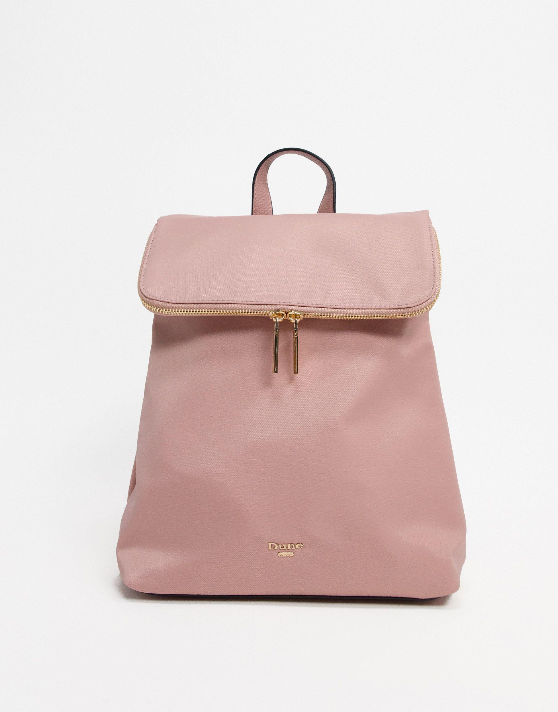 Dune Donis Nylon Zip Backpack in Pink | Lyst UK