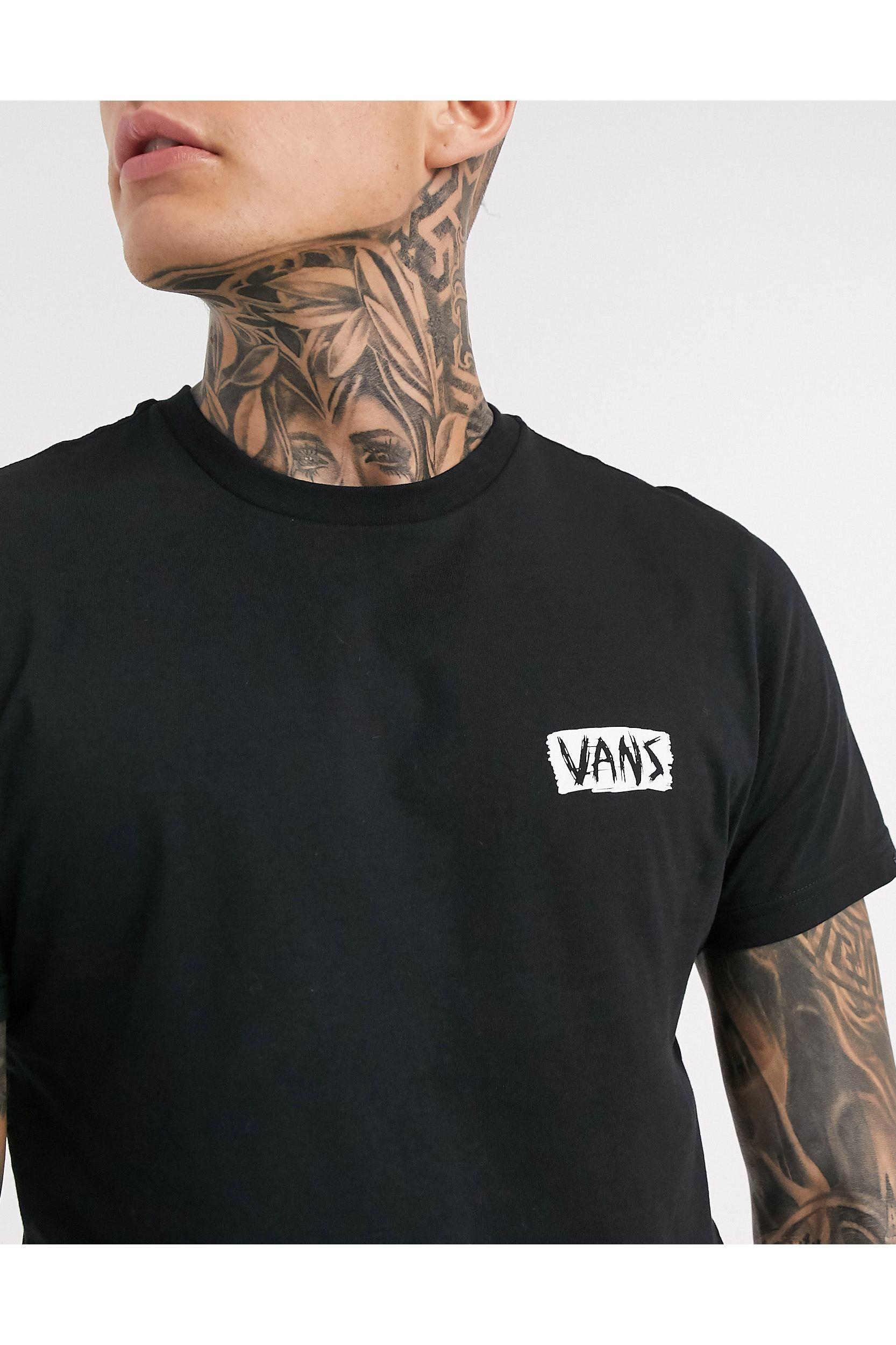 Vans Cotton Scratched T-shirt in Black 