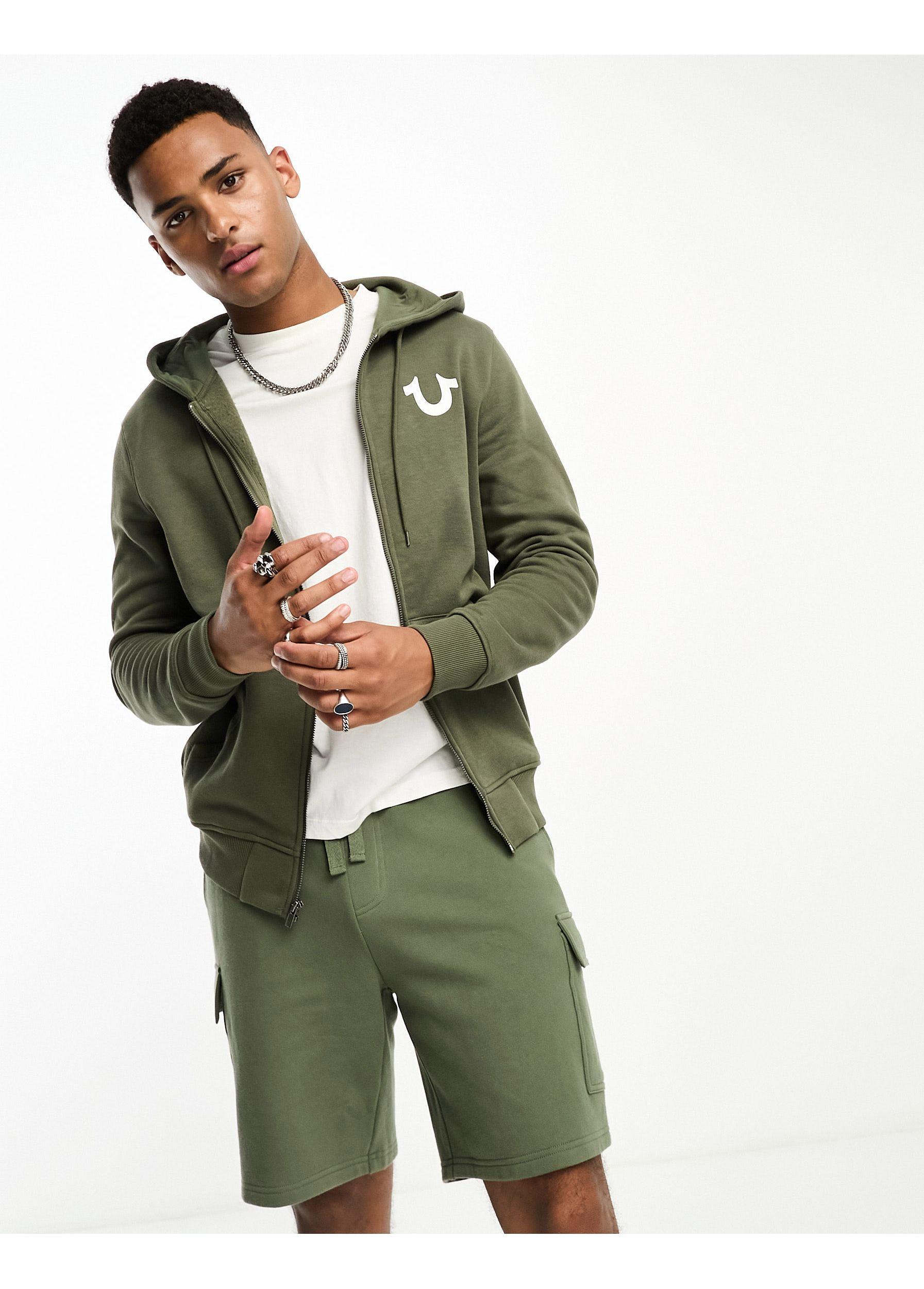 True Religion Hoodie in Green for Men | Lyst