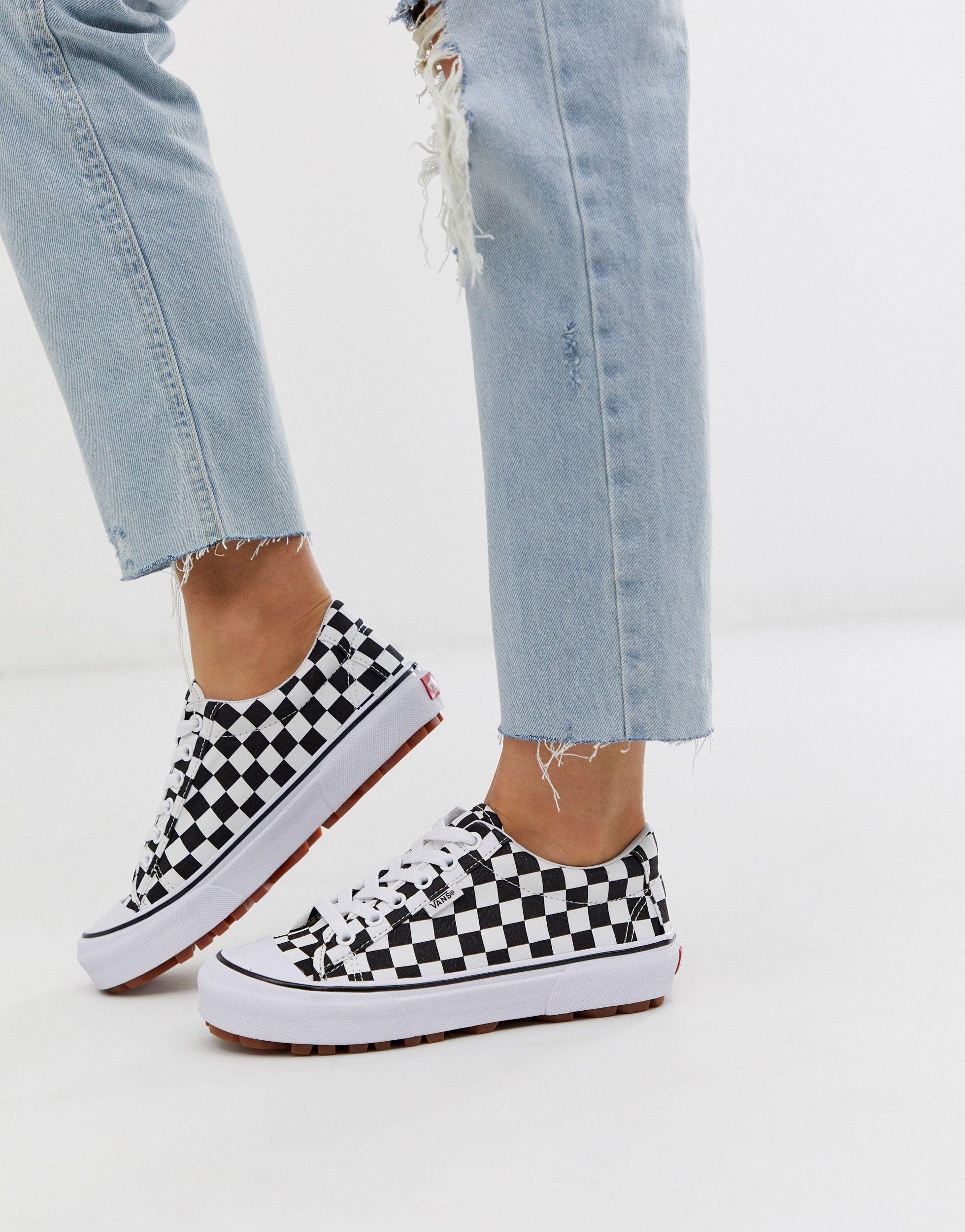 Vans Rubber Style 29 - Geruite Sneakers Met Dikke Zool - Lyst