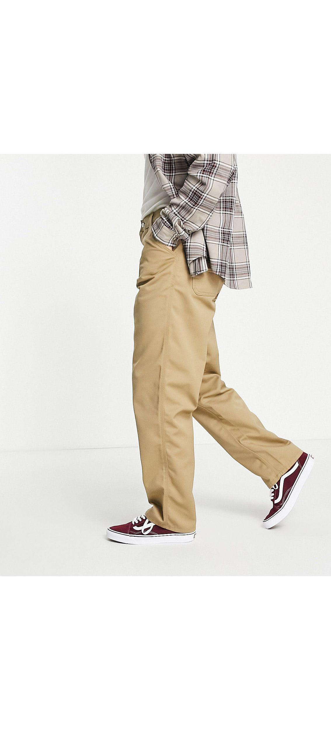 Carhartt WIP Simple Relaxed Straight Fit Trousers in Natural for Men | Lyst