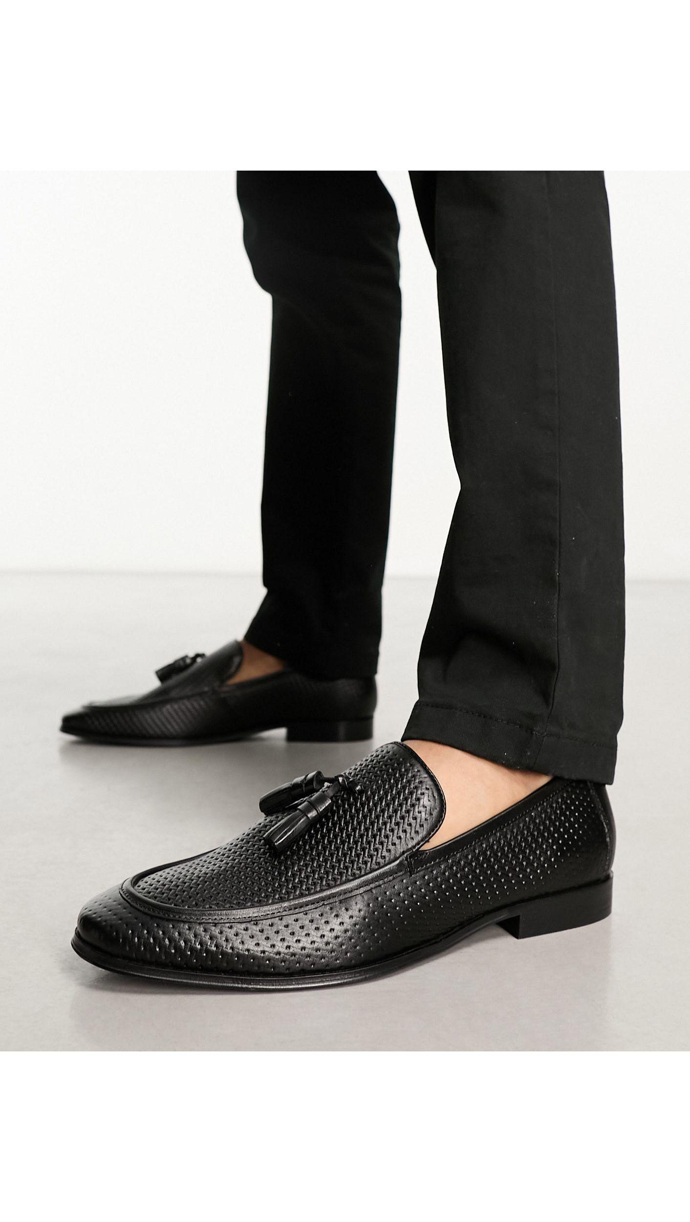 Dune store black loafers