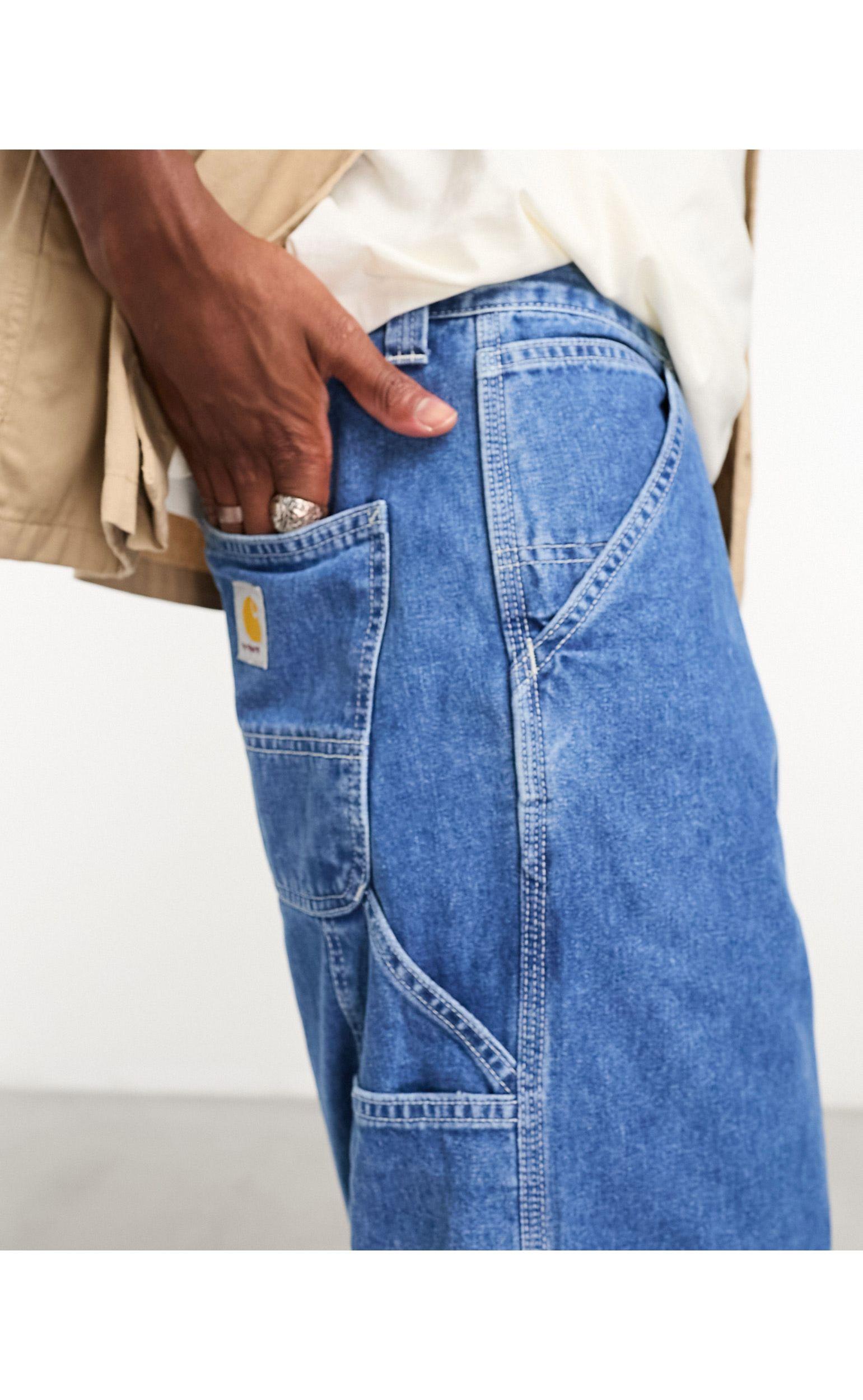 Carhartt ruck single knee hotsell pant denim