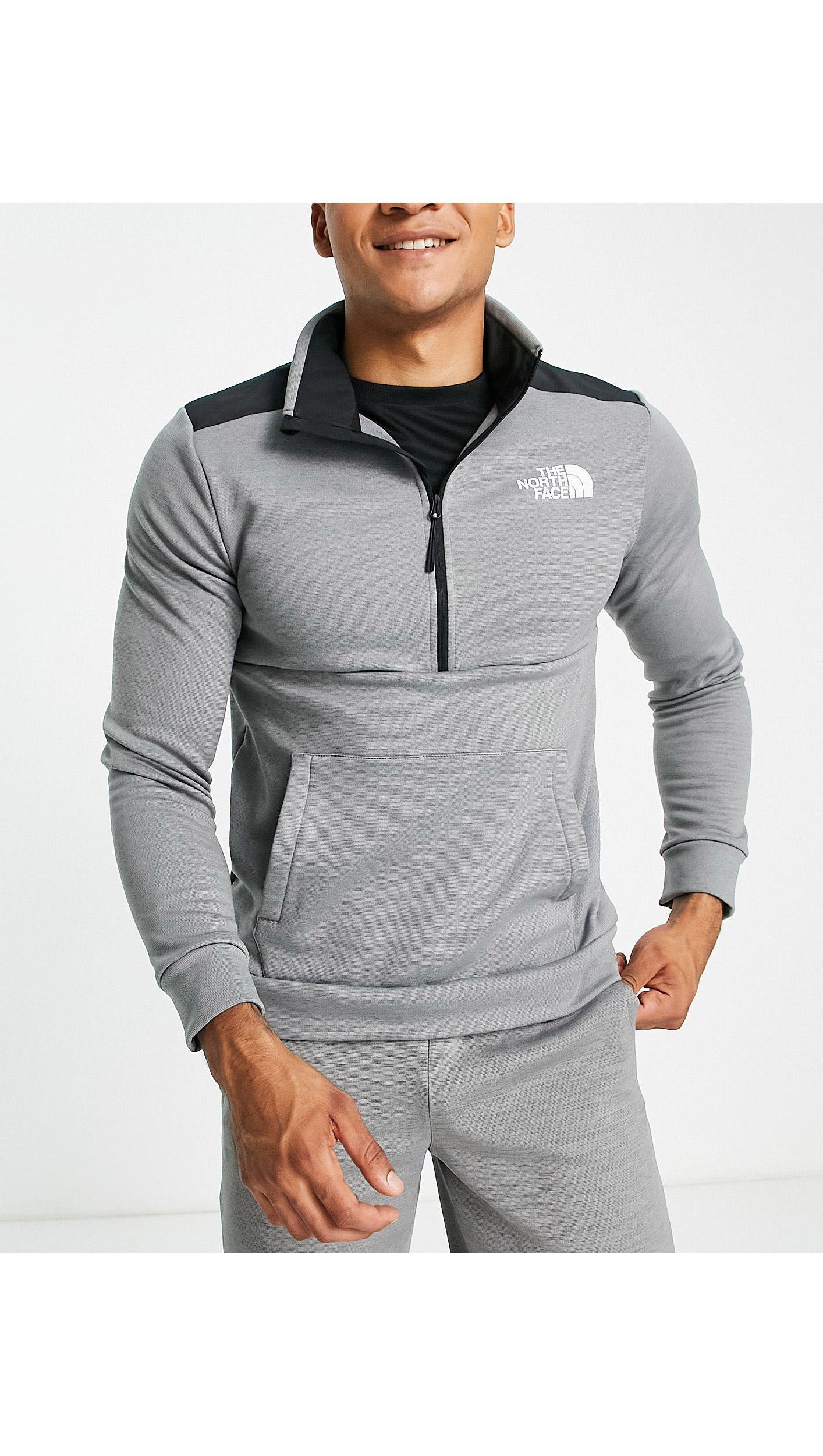 The North Face Training Mountain Athletics 1/4 Zip Sweatshirt in Gray for  Men | Lyst