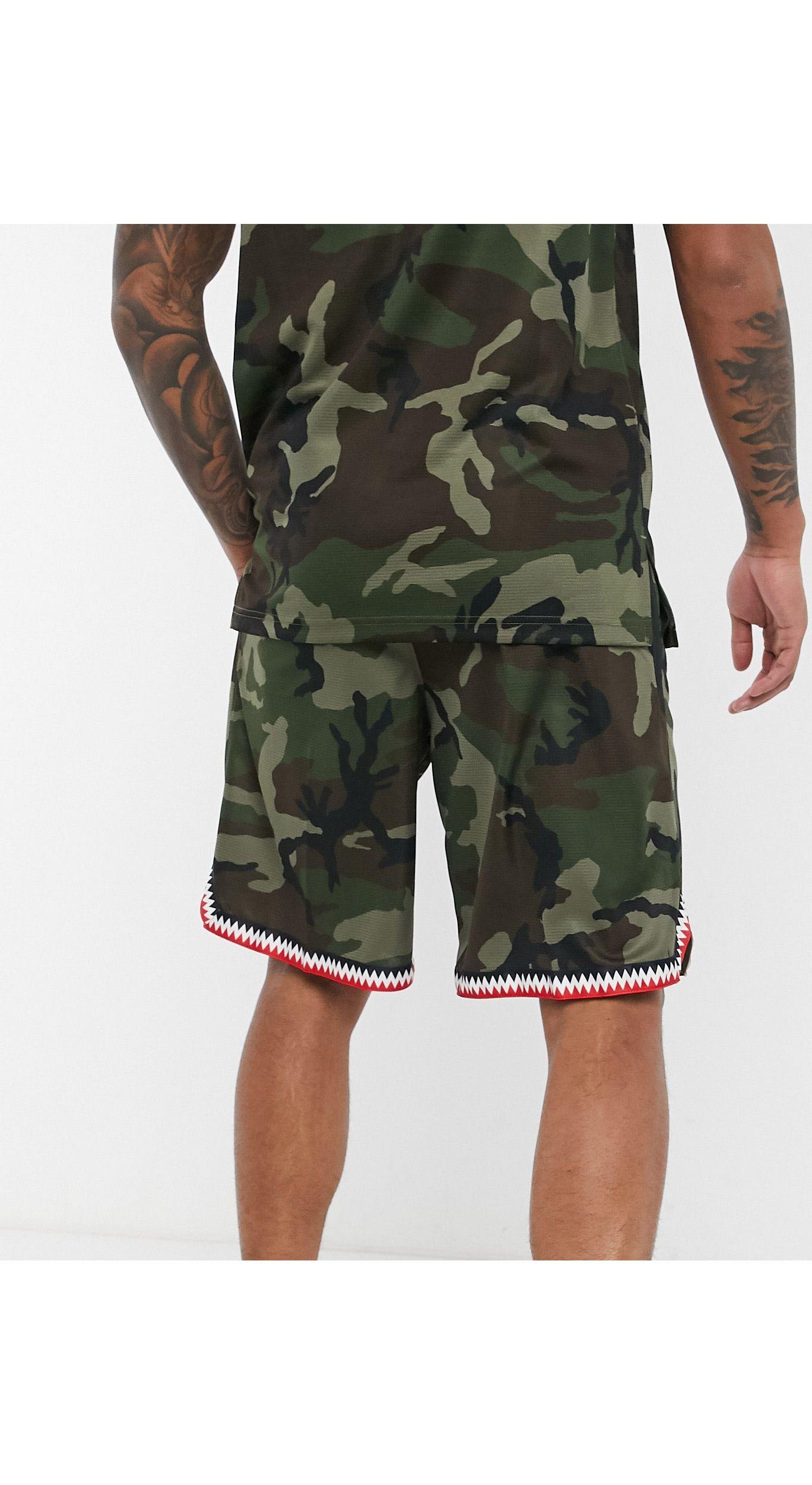 Nike Basketball Dna Camo Shorts in Green for Men | Lyst