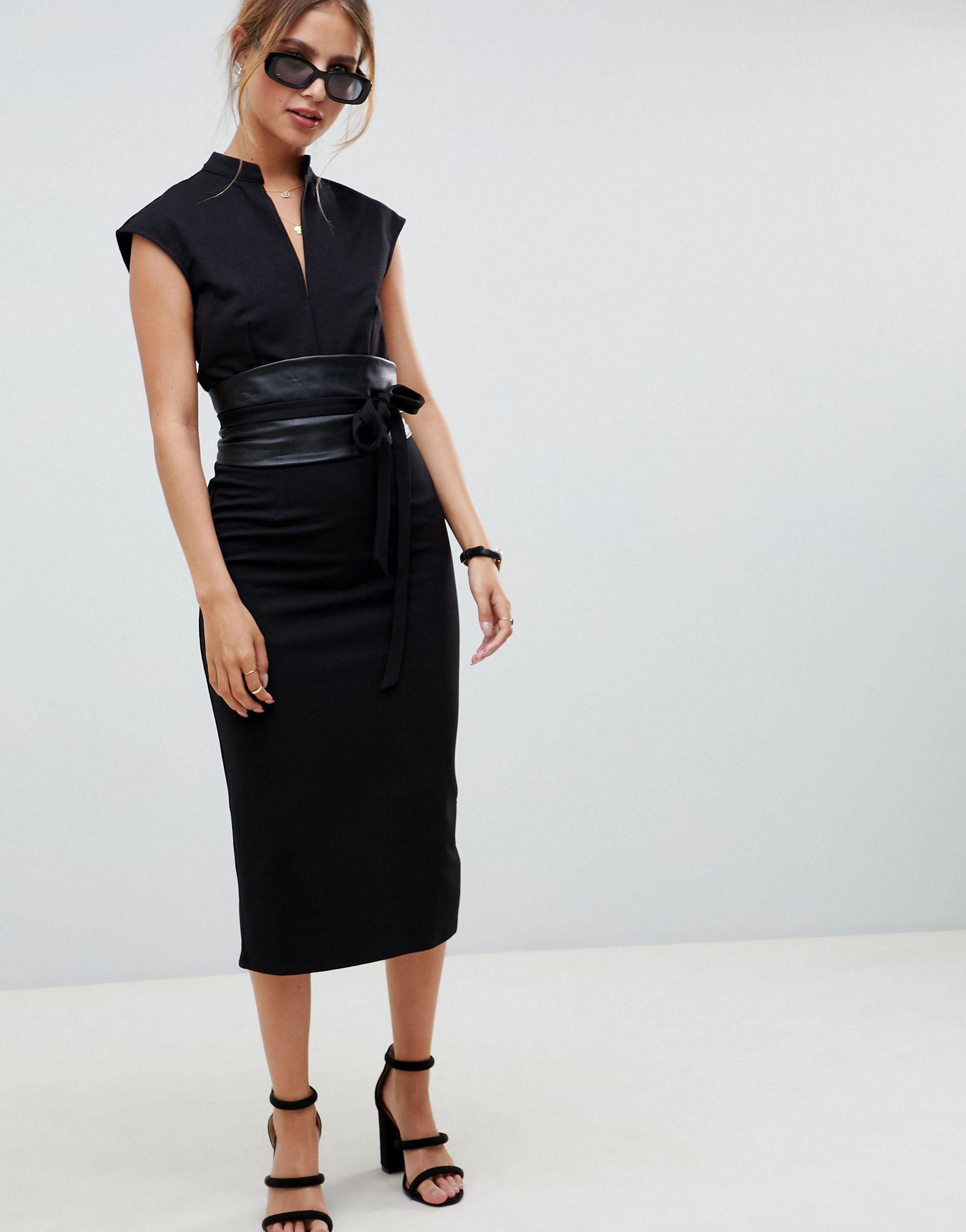 obi wrap dress
