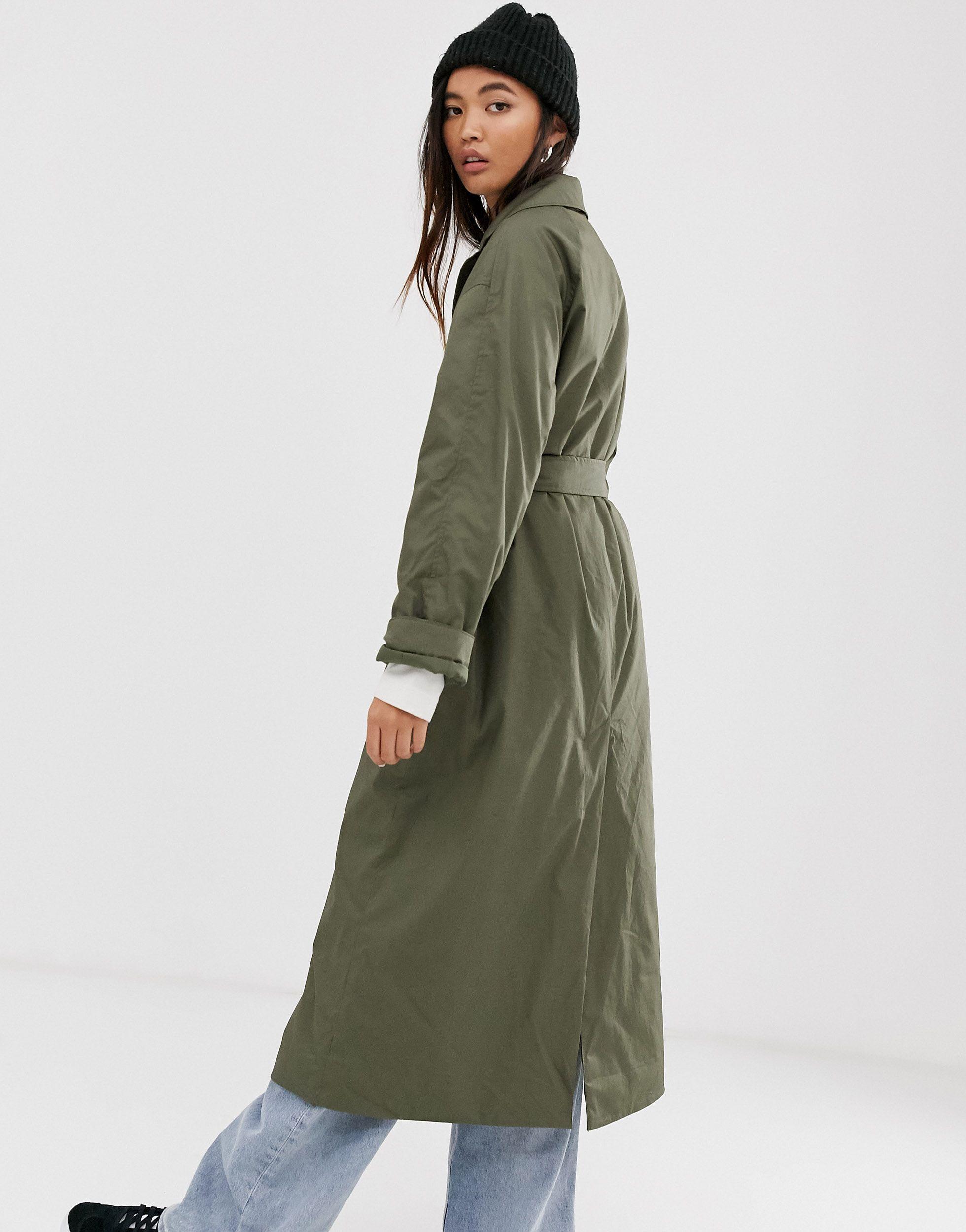 weekday green coat