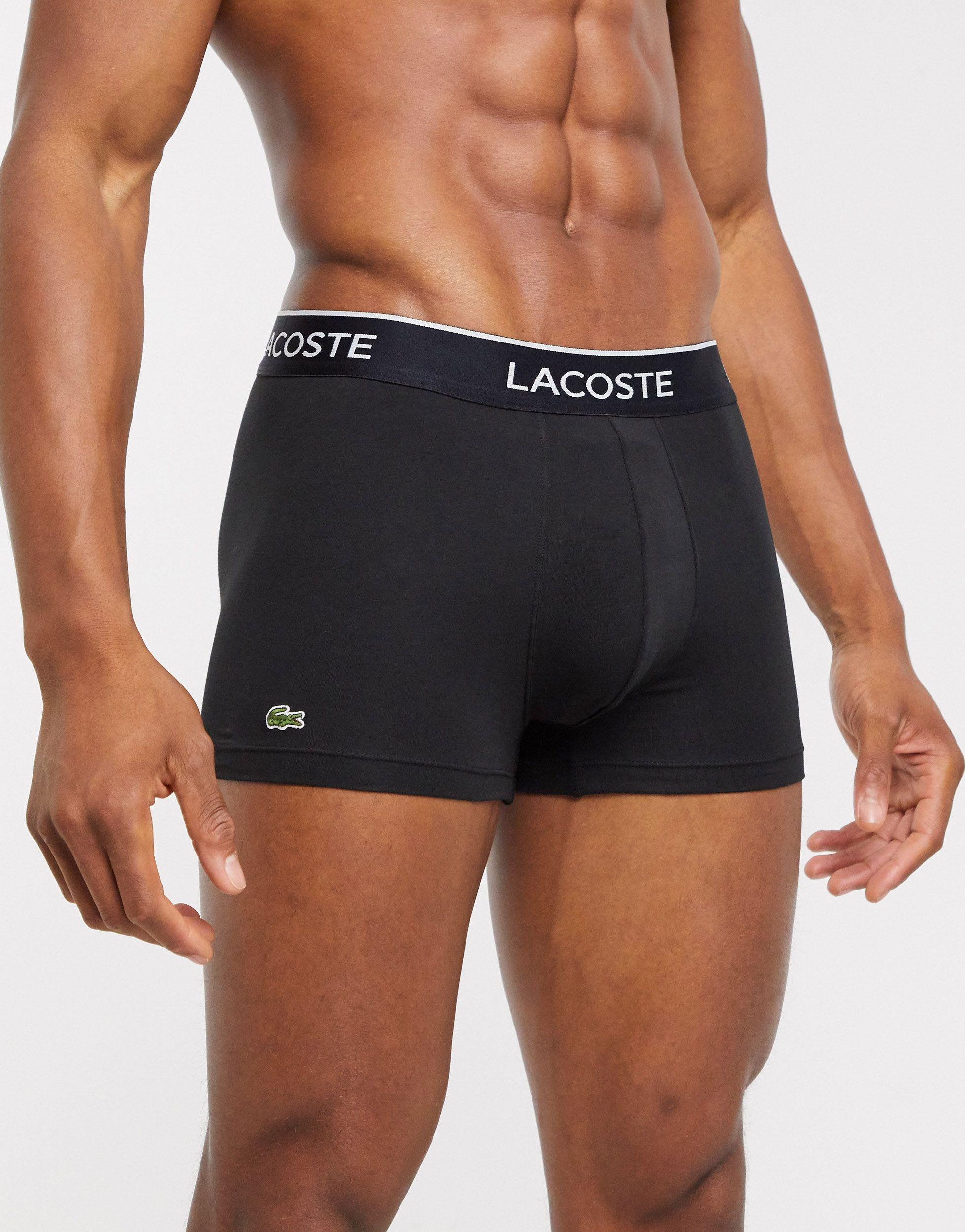 Lacoste Synthetic Boxer Briefs 3-pack Motion Classic in Black for Men -  Save 55% | Lyst