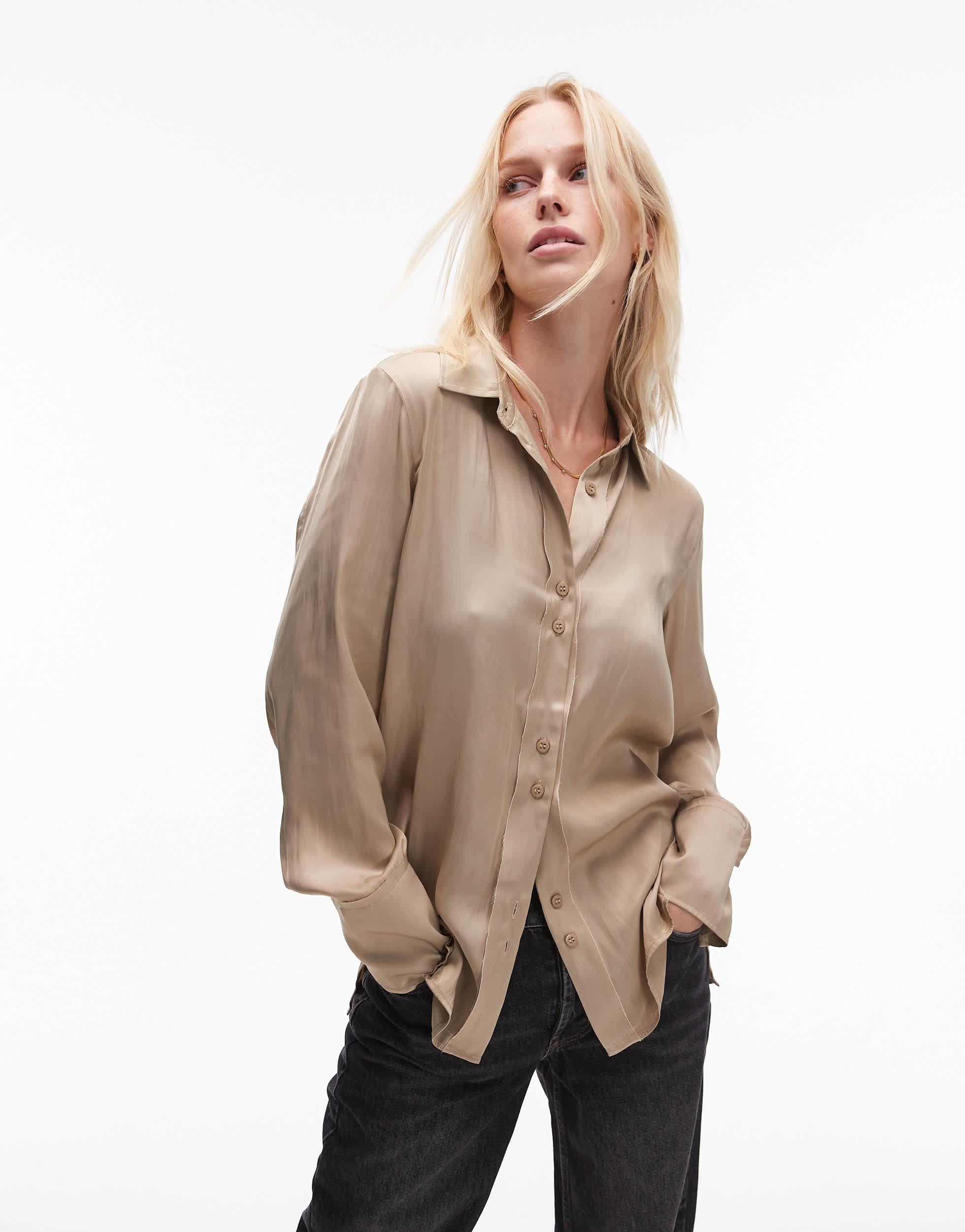 topshop satin top