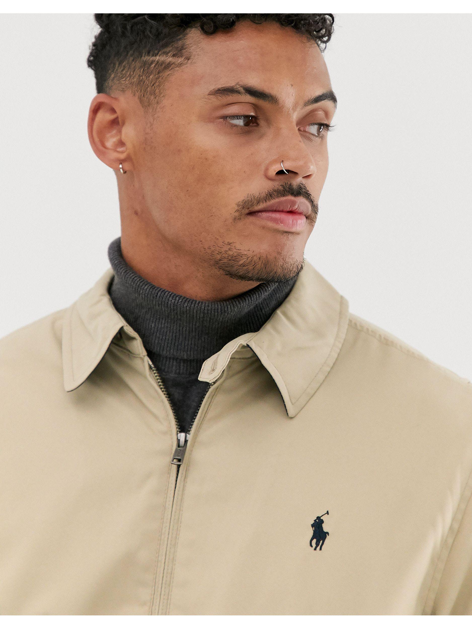 Polo Ralph Lauren Synthetic Harrington Jacket in Natural for Men | Lyst