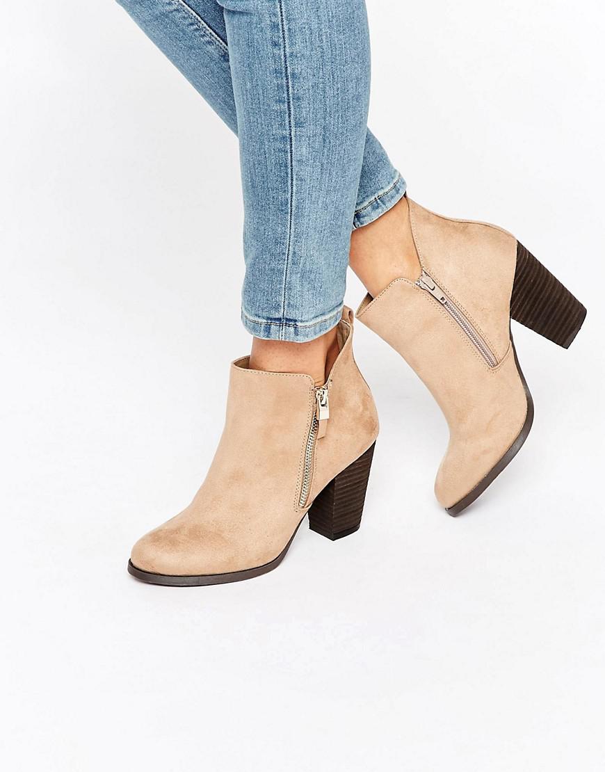 It Spring Kokes Zip Heeled Ankle Boots 