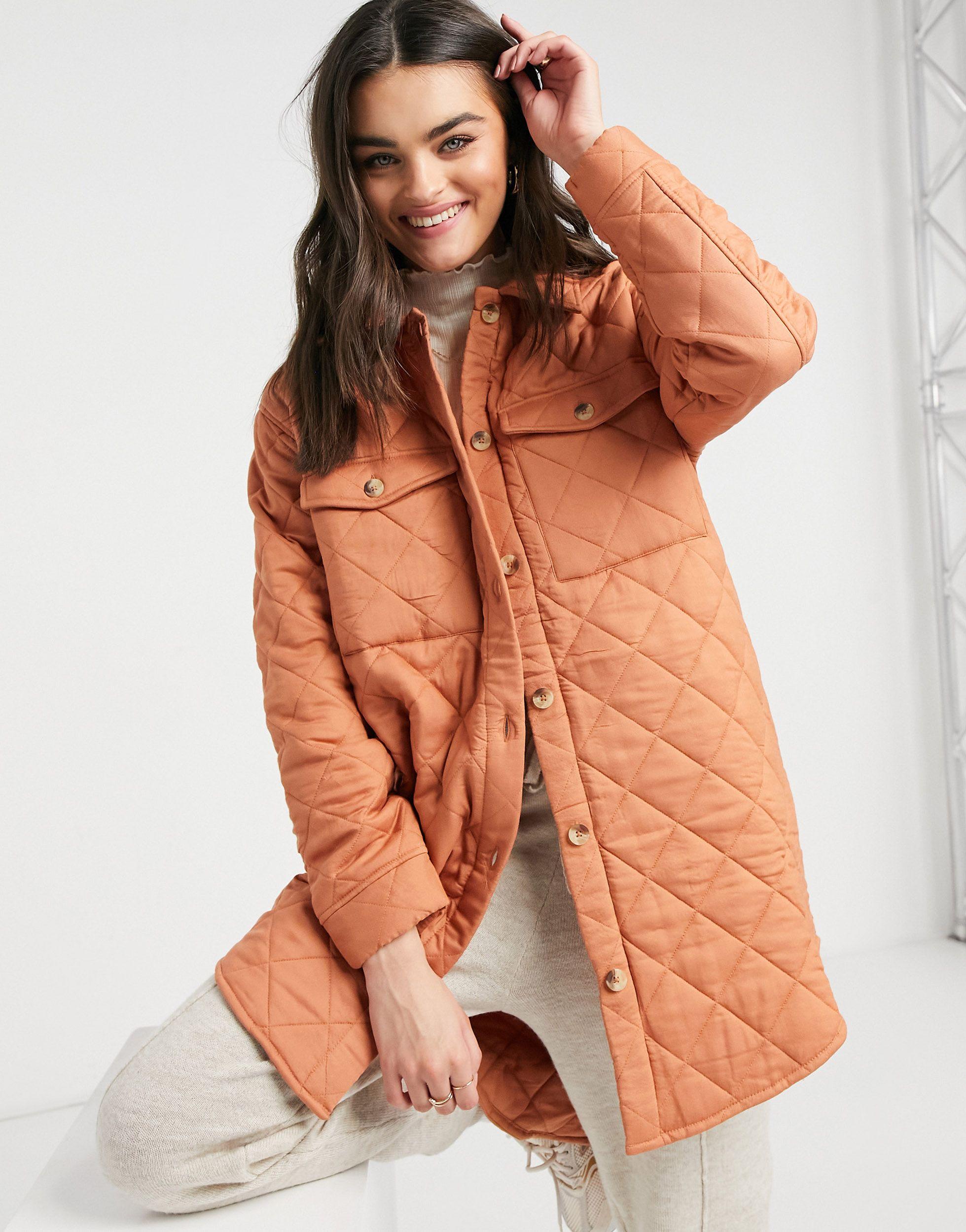 orange longline jacket