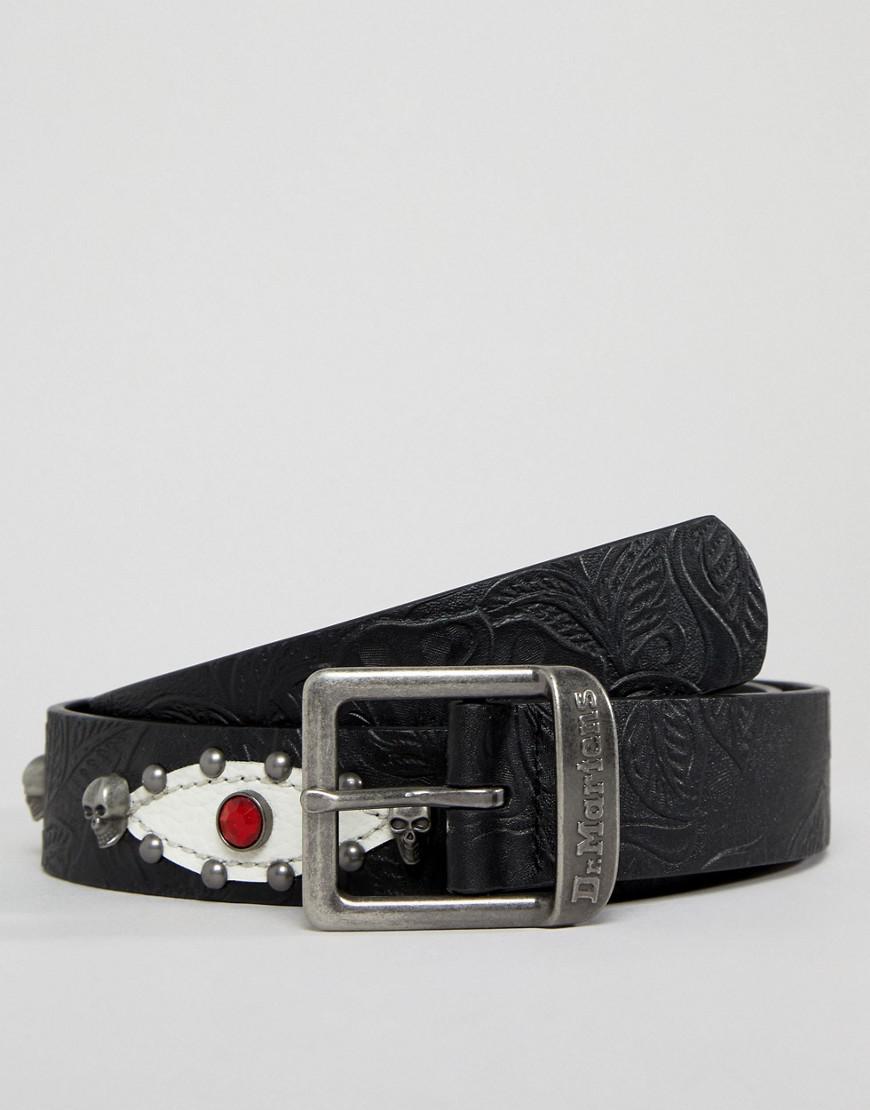 Dr. Martens Embossed Leather Belt in Black for Men | Lyst