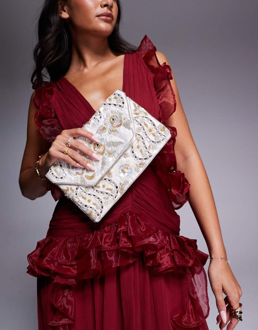 True Decadence Pochette Nera A Busta Borse True Decadence Da Donna