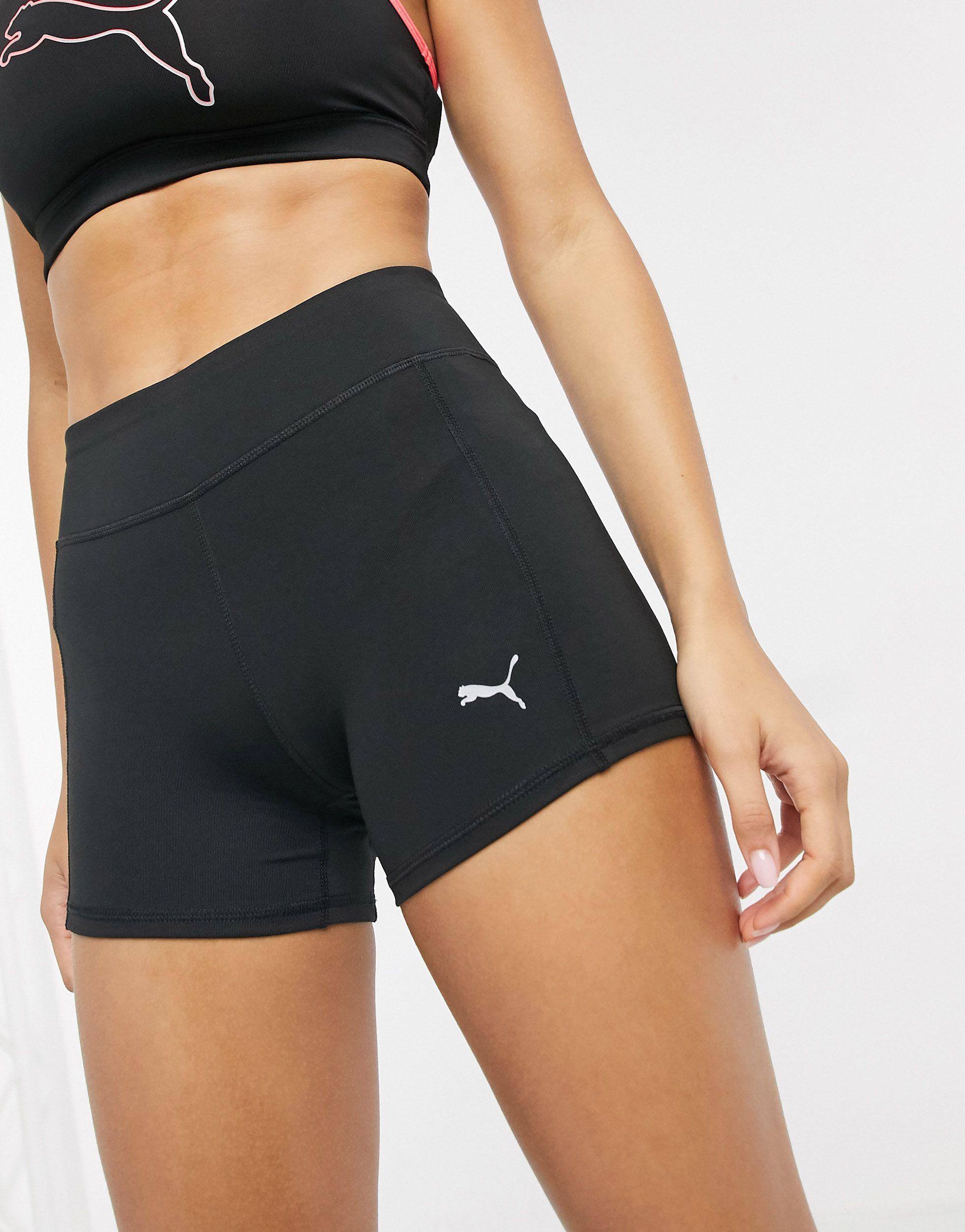 PUMA Essential Booty Shorts in Black | Lyst