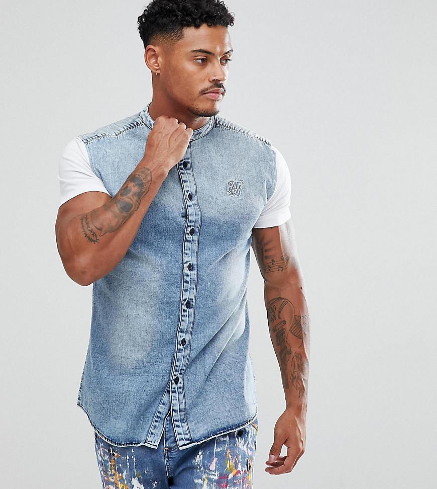 siksilk denim shirt