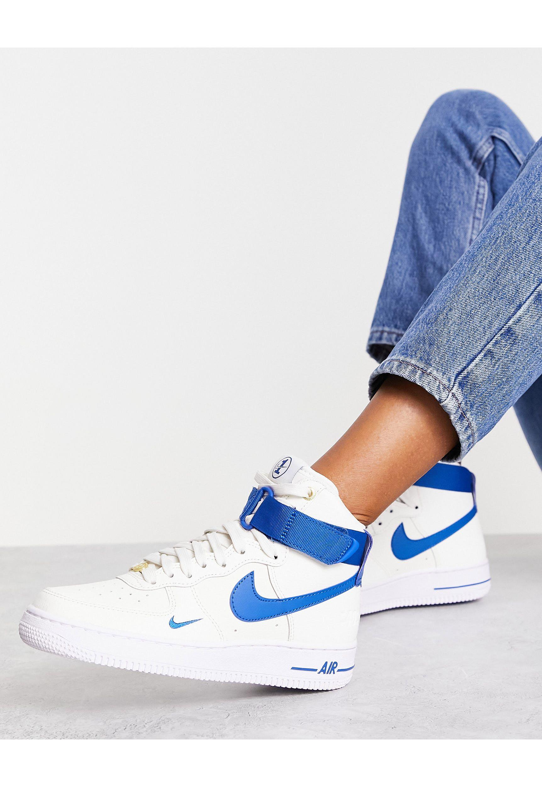 Nike Air Force 1 Hi Se 40th Anniversary Trainers in Blue | Lyst