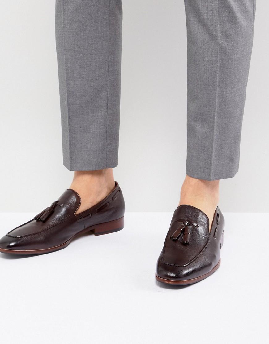 Slippers da uomo in vera pelle color testa di moro- CommercioVirtuoso.it