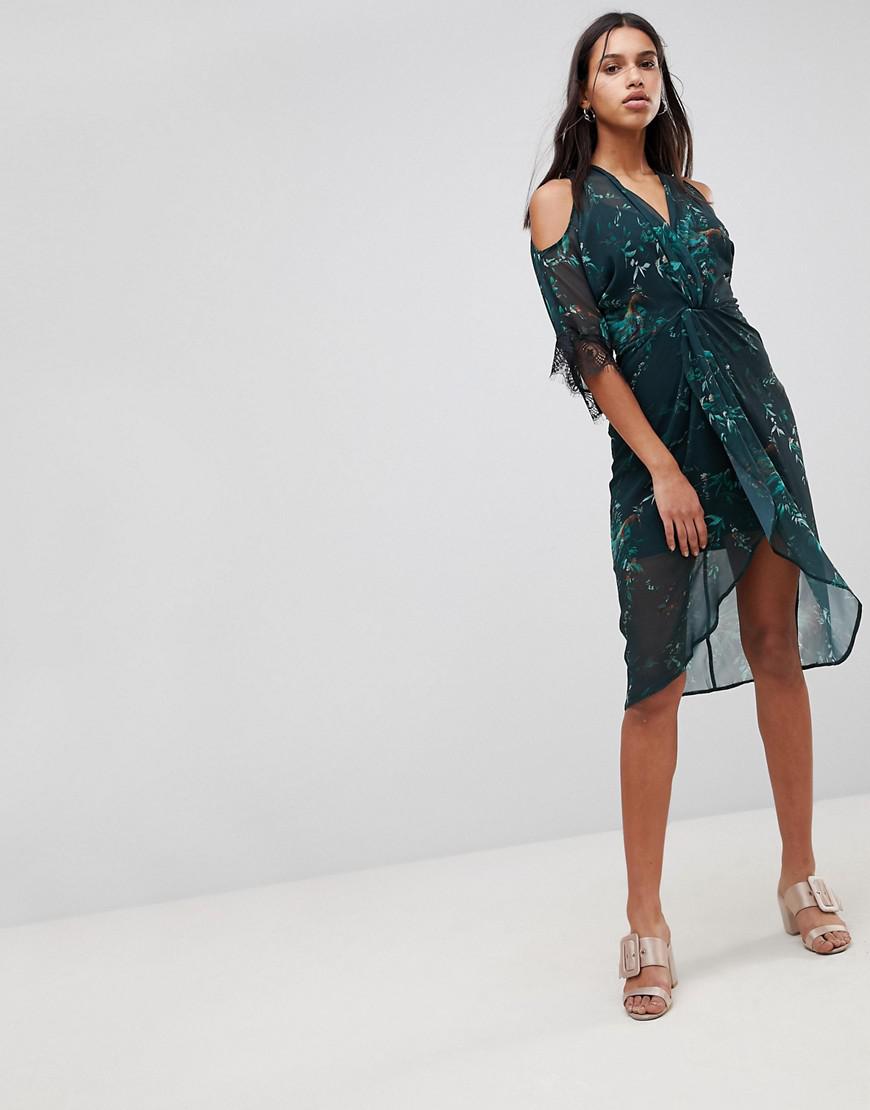 hope and ivy cold shoulder dress