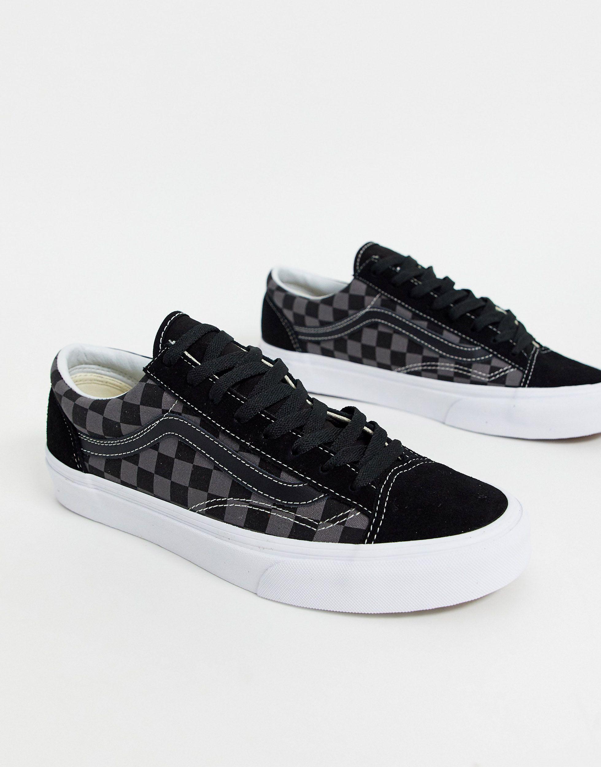 Vans – Style 36 – Kariert, /Zinn/Echtweiß in Schwarz für Herren | Lyst DE