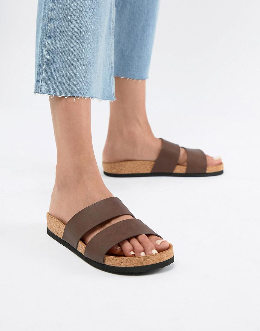 cork sandals flat