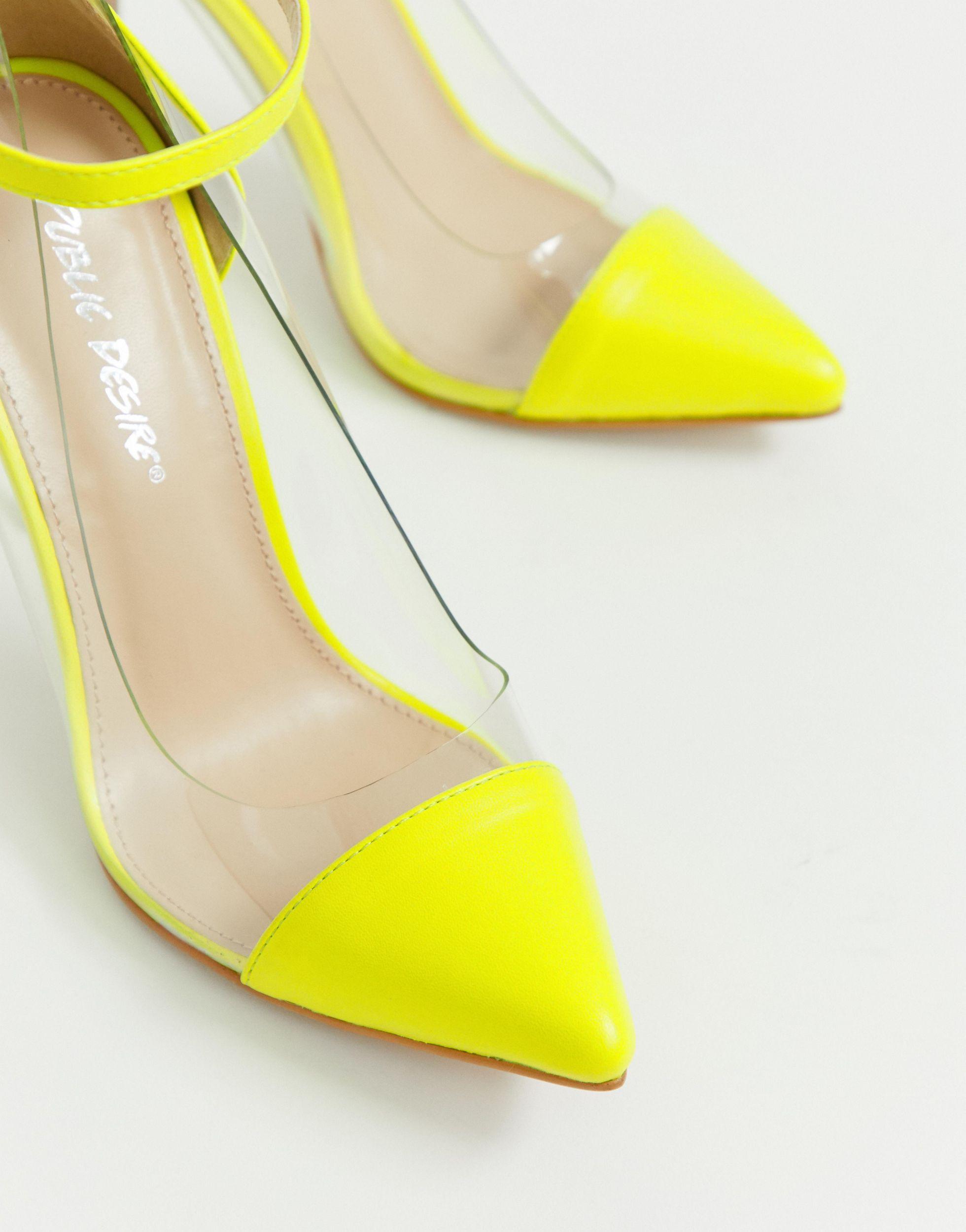 bright yellow heels