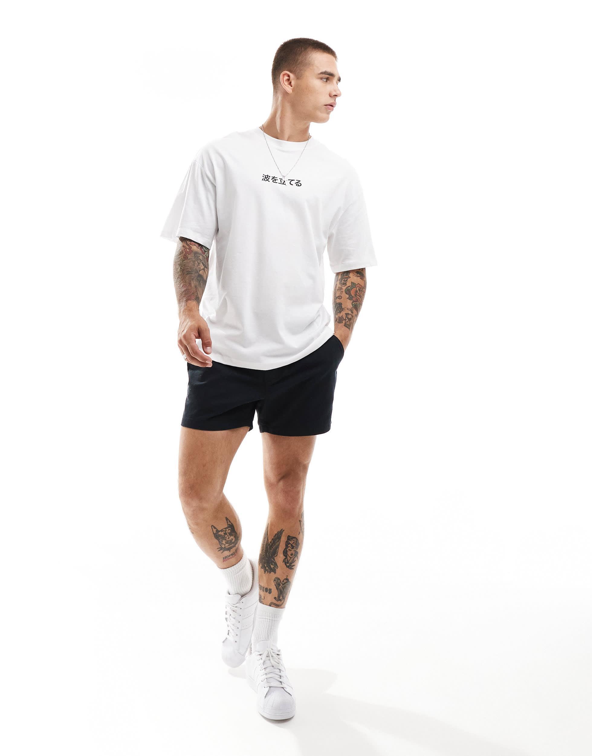 Jack & Jones Oversized T-shirt With Japanese Wave Backprint