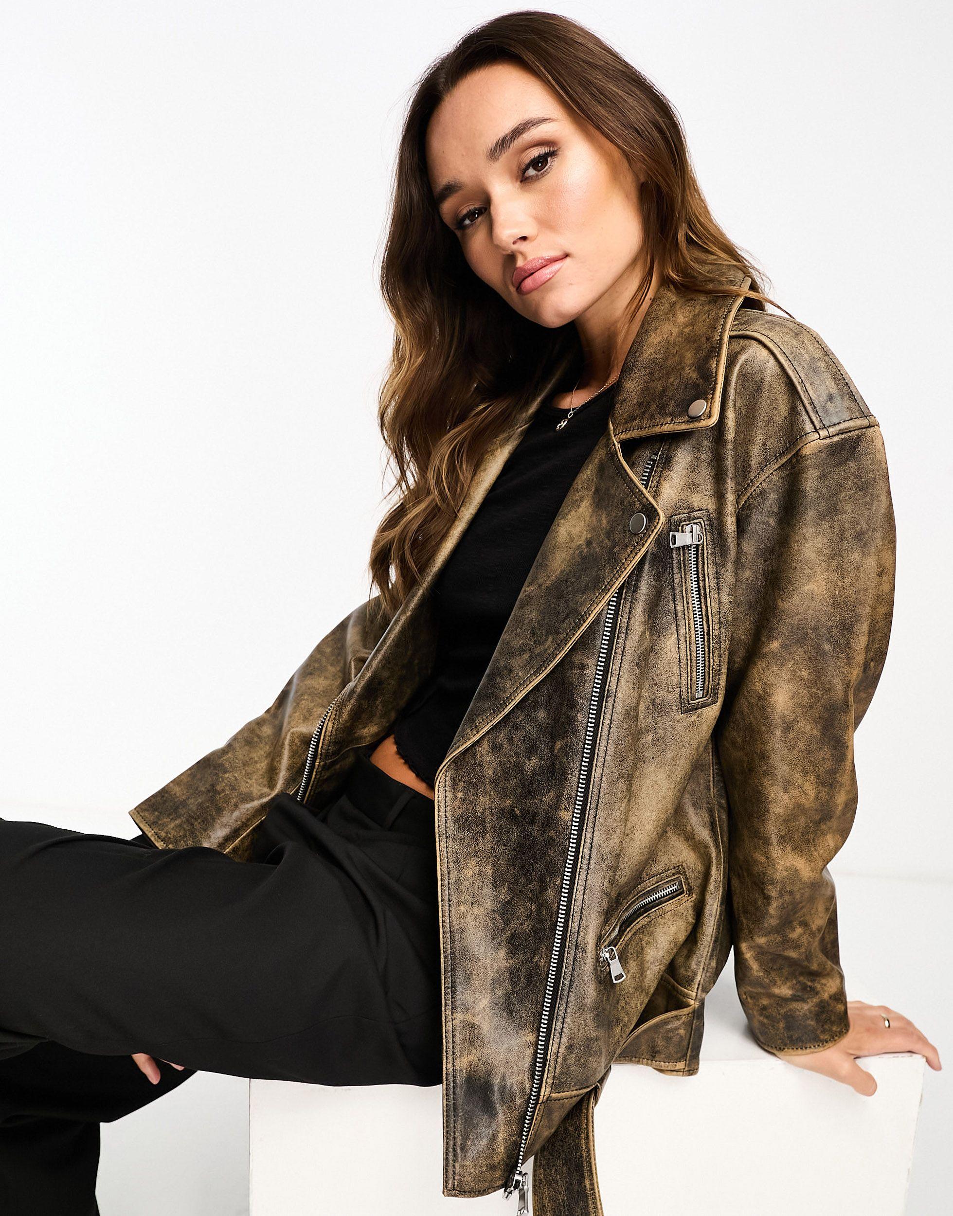 Premium faux suede biker clearance jacket