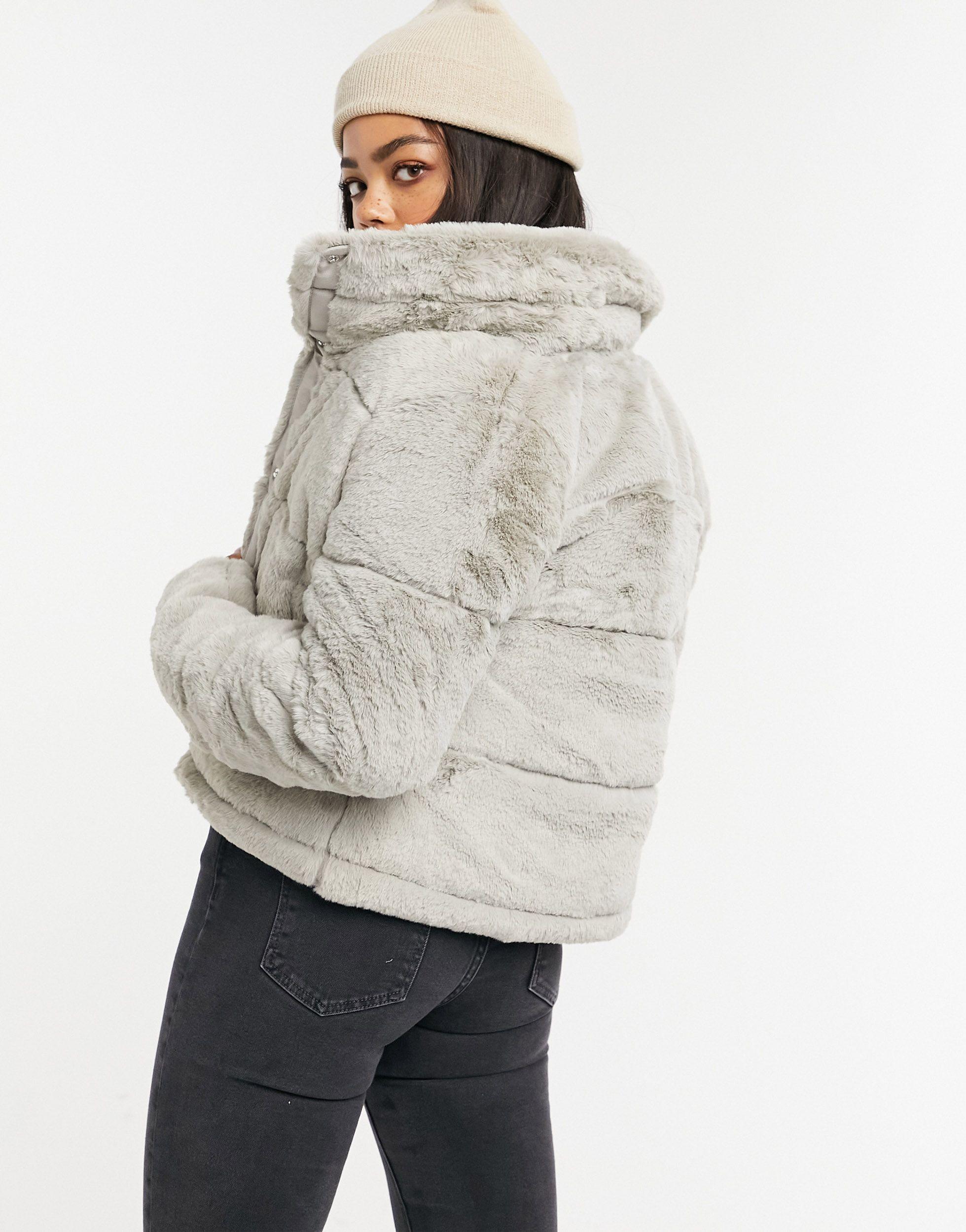abercrombie fur jacket