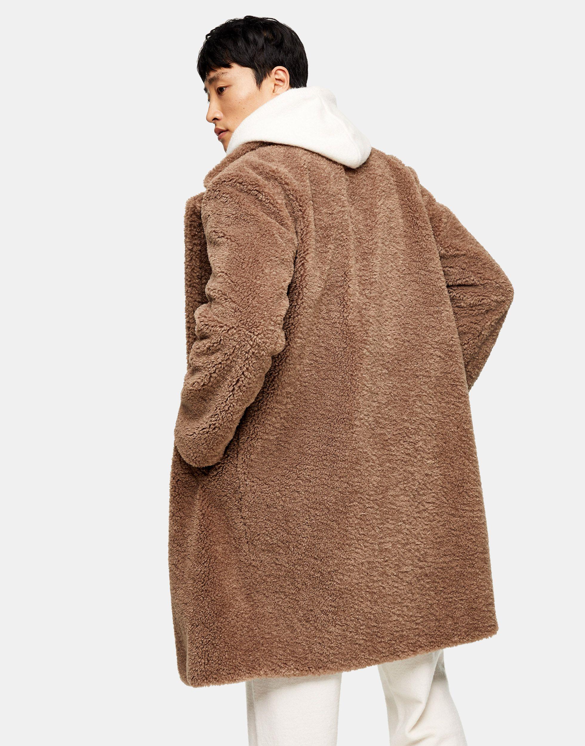topman teddy coat
