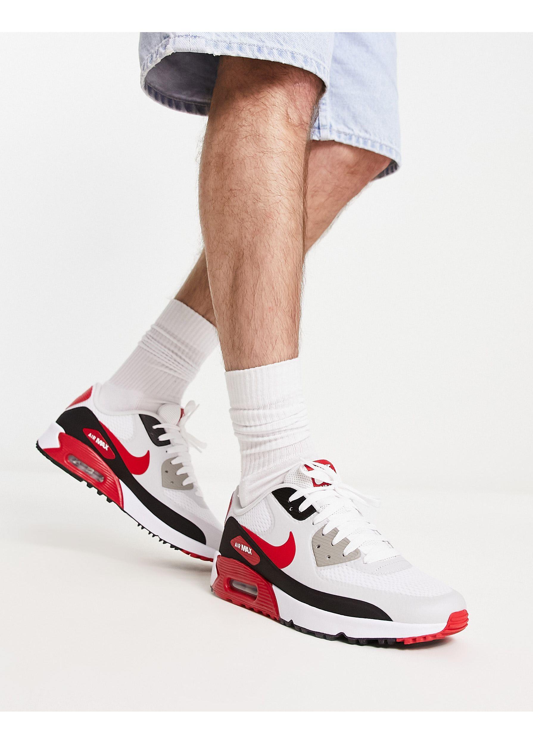 Nike - golf air max 90 - sneakers bianche e rosse da Uomo di Nike in Bianco  | Lyst