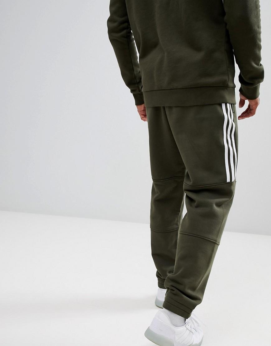 adidas Originals Outline Jersey Joggers In Green Dh5792 for Men - Lyst