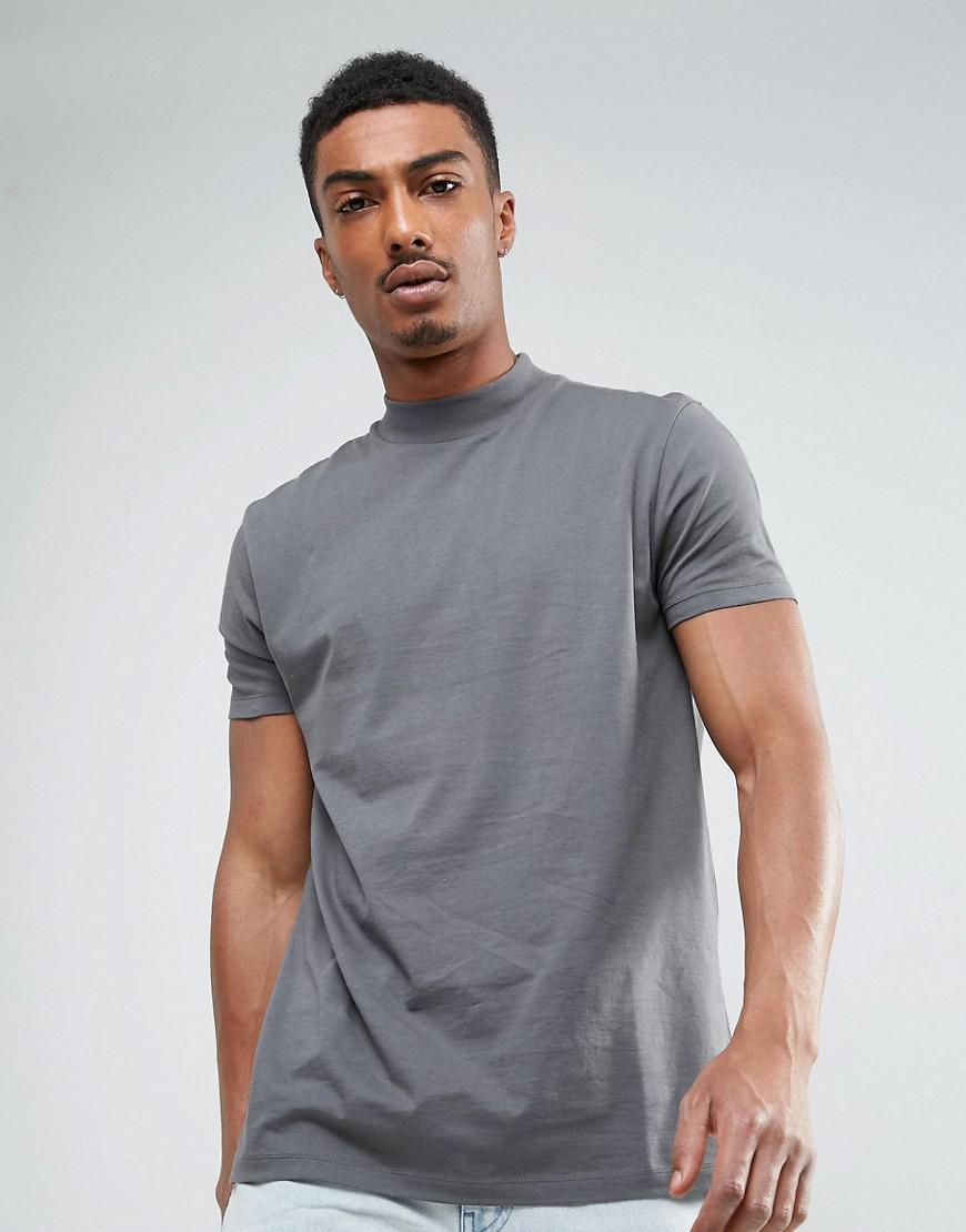 asos high neck t shirt