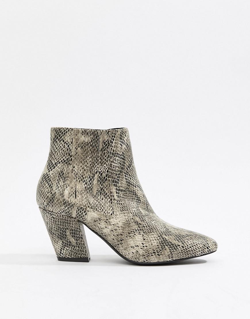 snake print boots asos