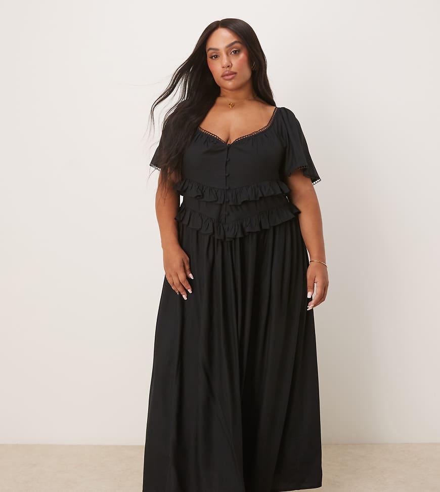 asos curve black dress ASOS - Mini Dress - Women - Cotton/Spandex - 14 US